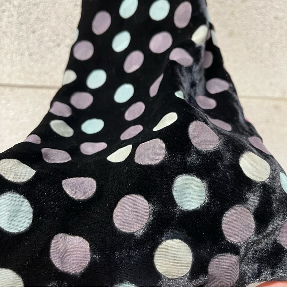 Velour Polka Dot Scarf - Picture 5 of 5
